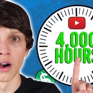 How to Get 4000 Hours Watchtime on YouTube